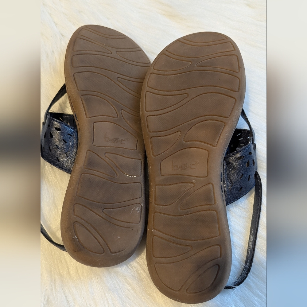 Comfort b.o.c slingback Navy blue women's sandals. - Picture 7 of 7